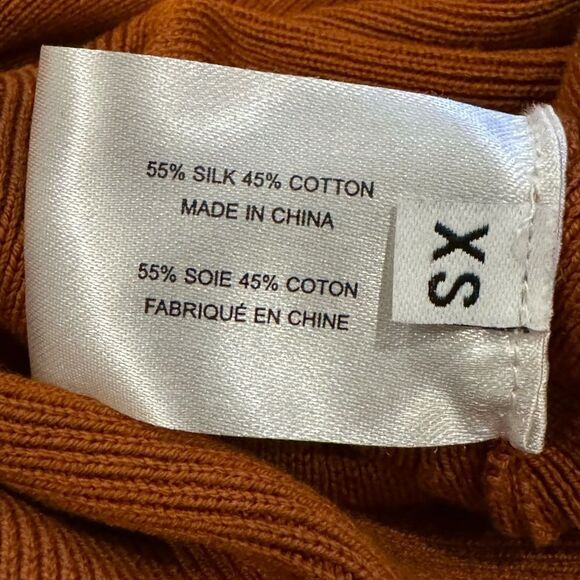 Proenza Schouler Stretch Ribbed Knit‎ Midi Dress silk cotton Twist Back XS - Picture 10 of 11